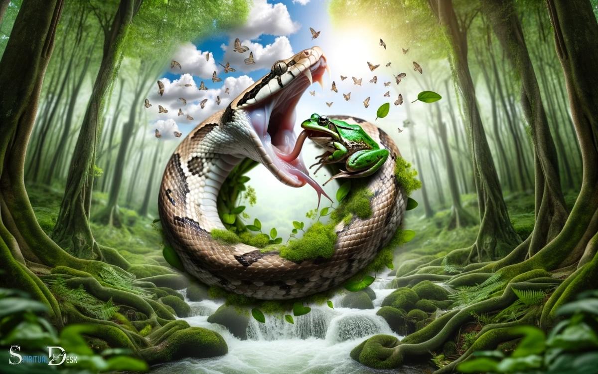 Snake Eating Frog Spiritual Meaning  Rebirth!