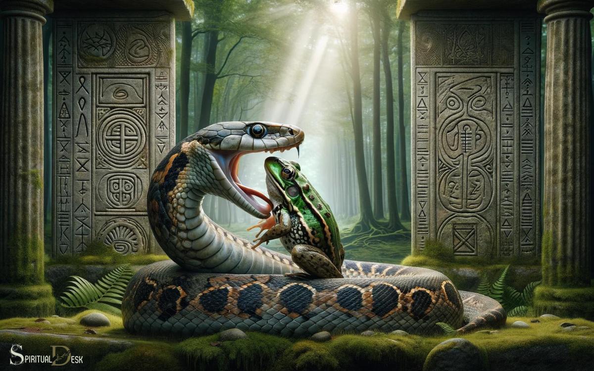 Snake Eating Frog An Intriguing Cultural Symbol