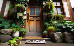 Spiritual Meaning of a Frog at Your Front Door: Abundance!