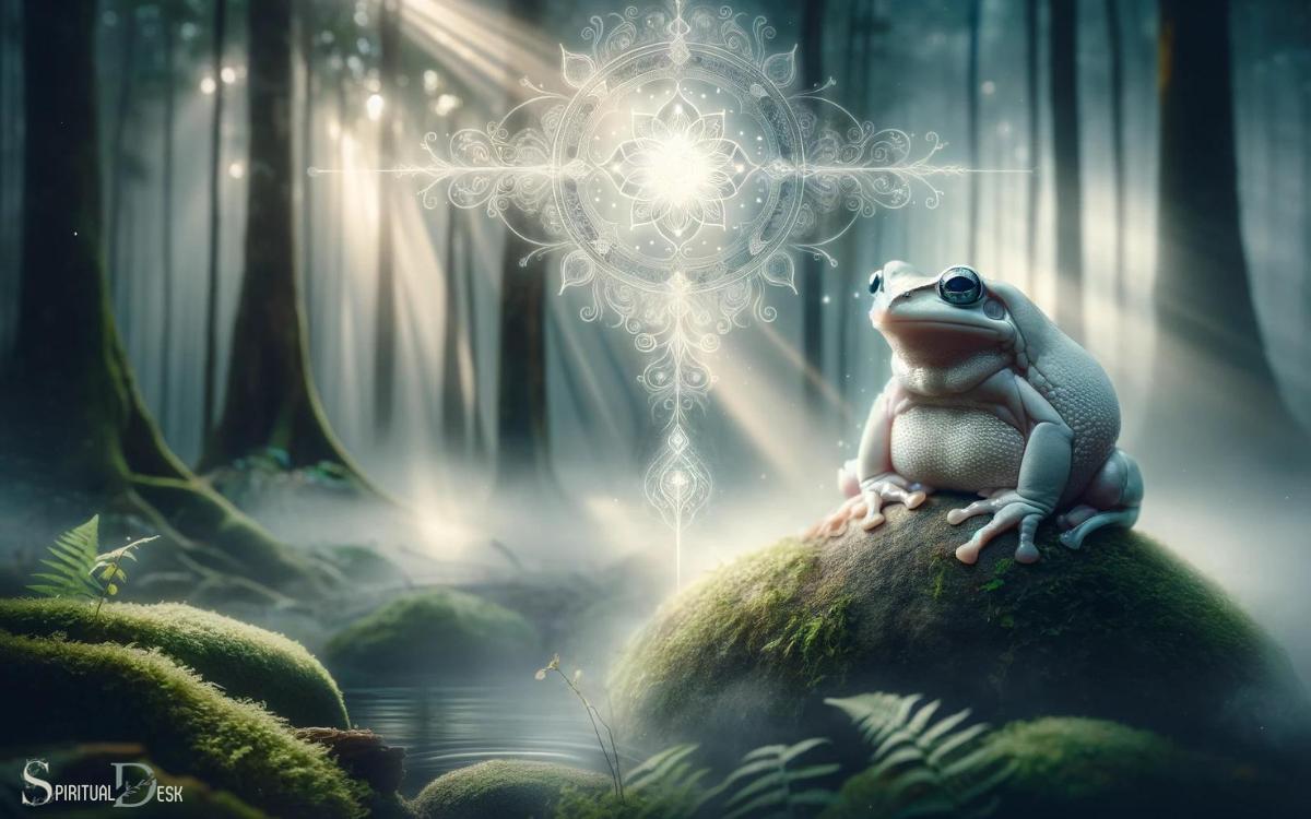 The White Frog As A Messenger From The Spirit Realm