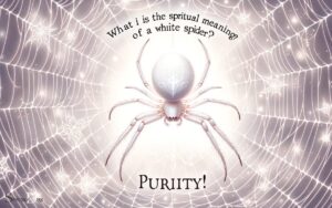 What is the Spiritual Meaning of a White Spider? Purity!