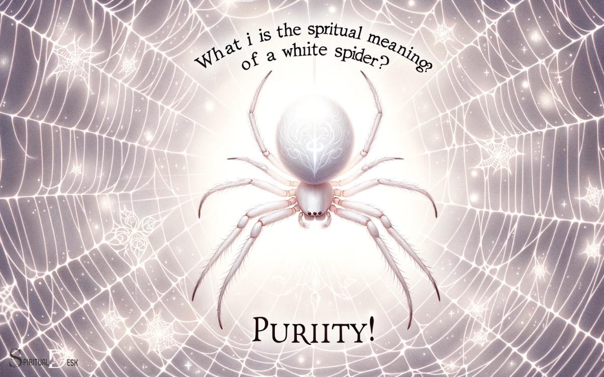 What Is The Spiritual Meaning Of A White Spider  Purity!