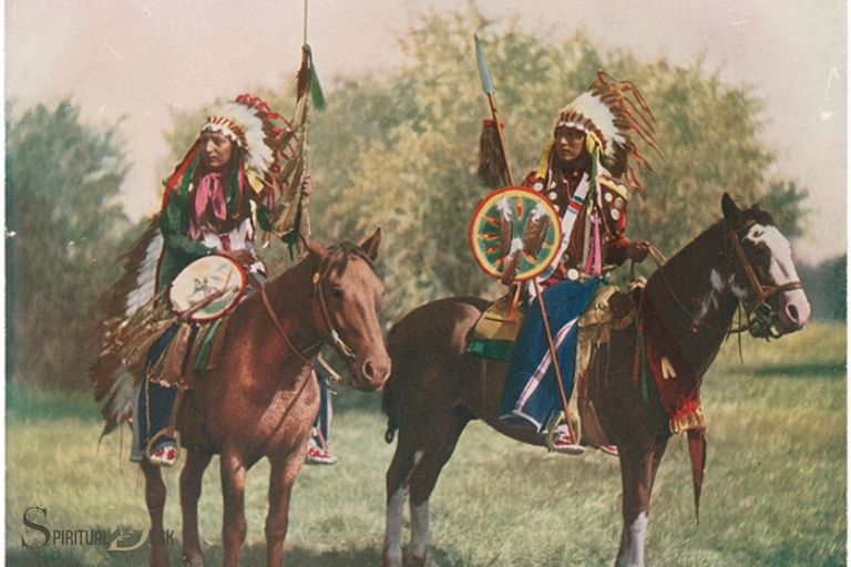 native american man in a horse spirituality