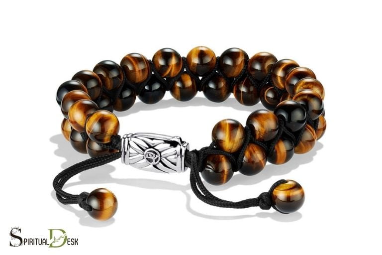 spiritual beads two row bracelet with tigers eye