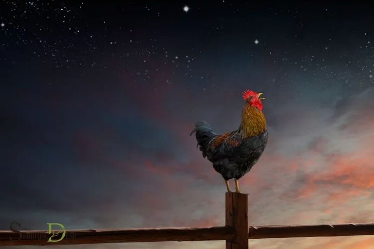 rooster crowing at night spiritual meaning