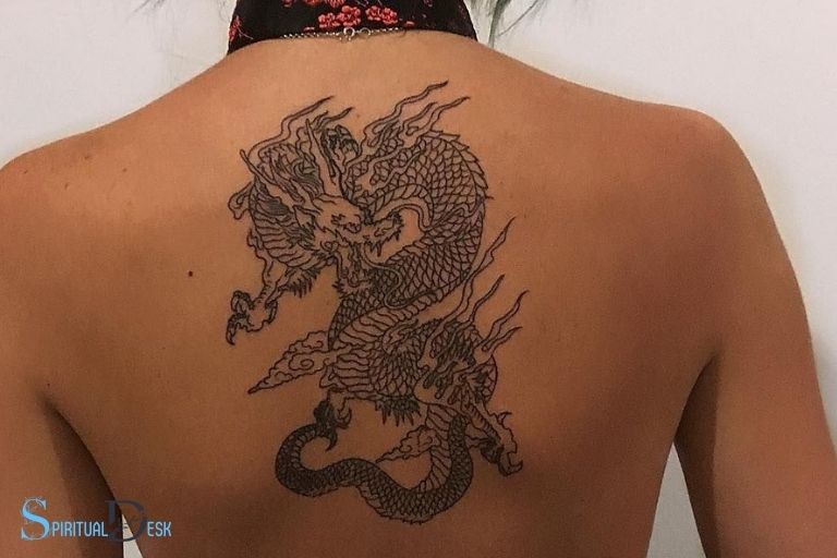 cursed spiritual serpant dragon on spine
