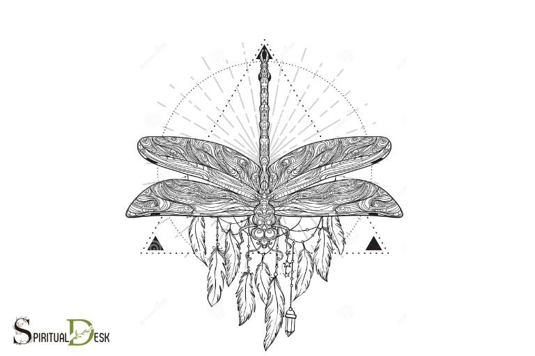 spiritual mystical dragonfly drawing
