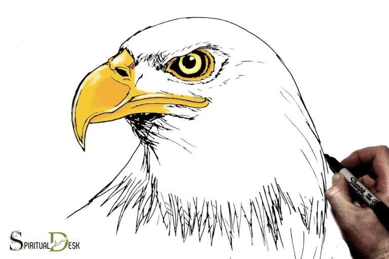 spiritual drawing with eagle