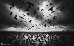 Crows Gathering in Large Numbers Spiritual Meaning: Warning