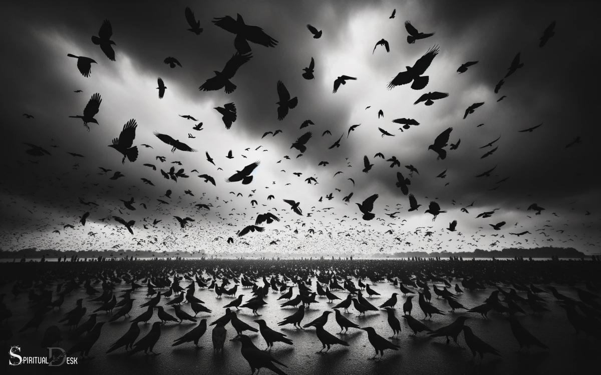 Crows Gathering In Large Numbers Spiritual Meaning Warning!