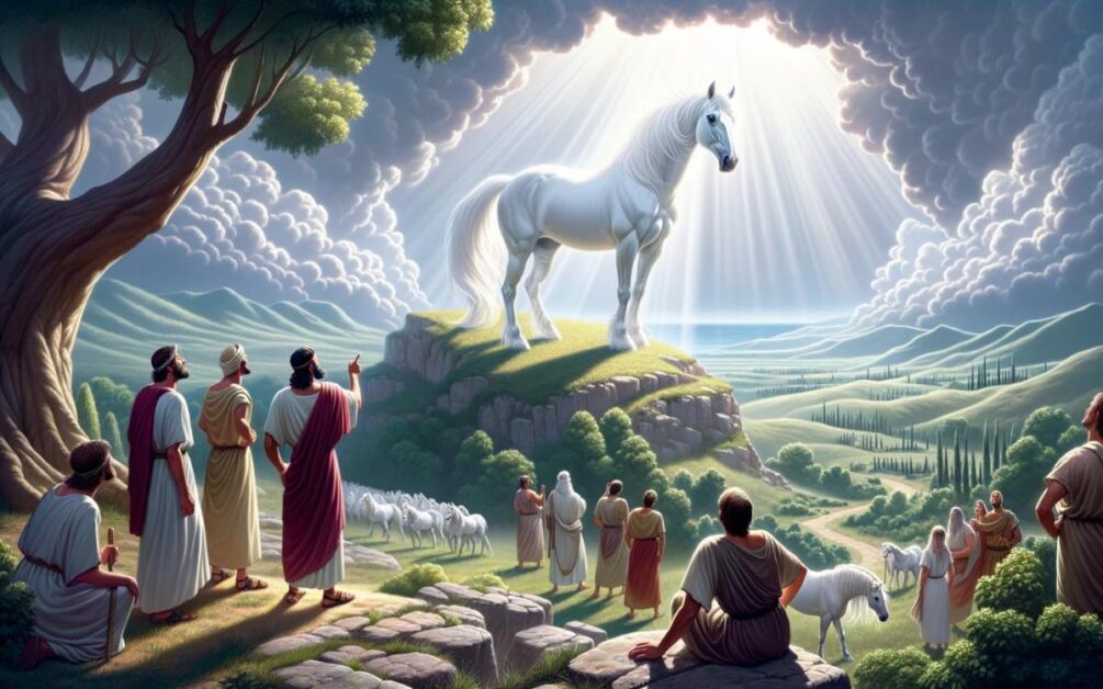 Explanation Of How White Horses Were Believed To Be A Sign Of The Gods