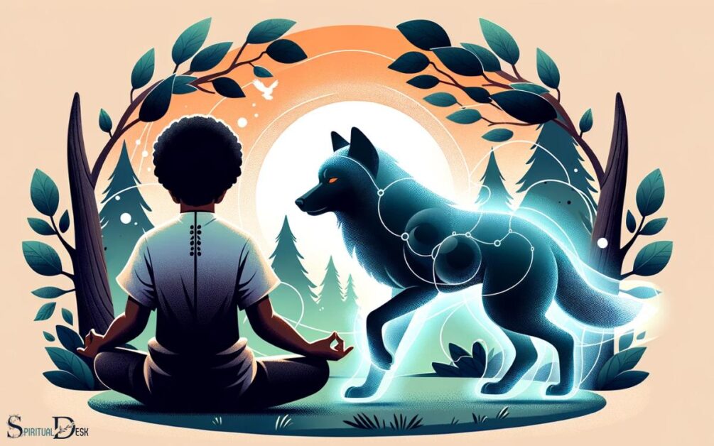 Spiritual Connection With Black Wolves