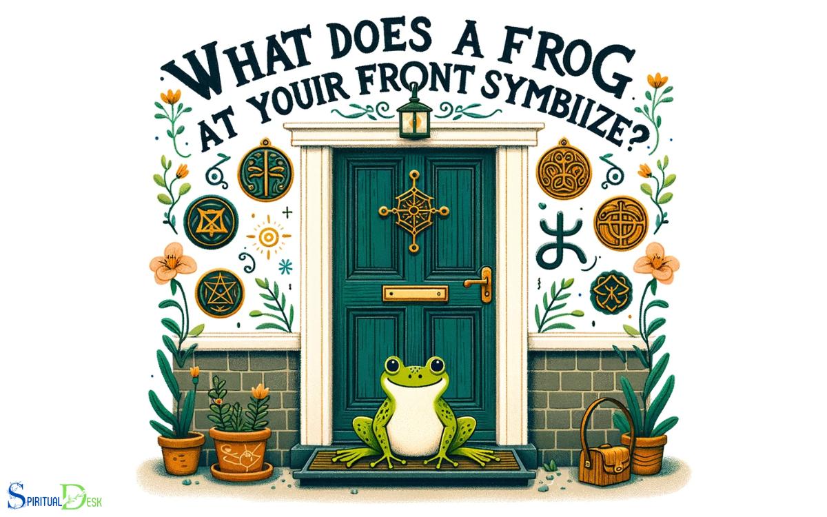 Spiritual Meaning Of A Frog At Your Front Door Abundance!