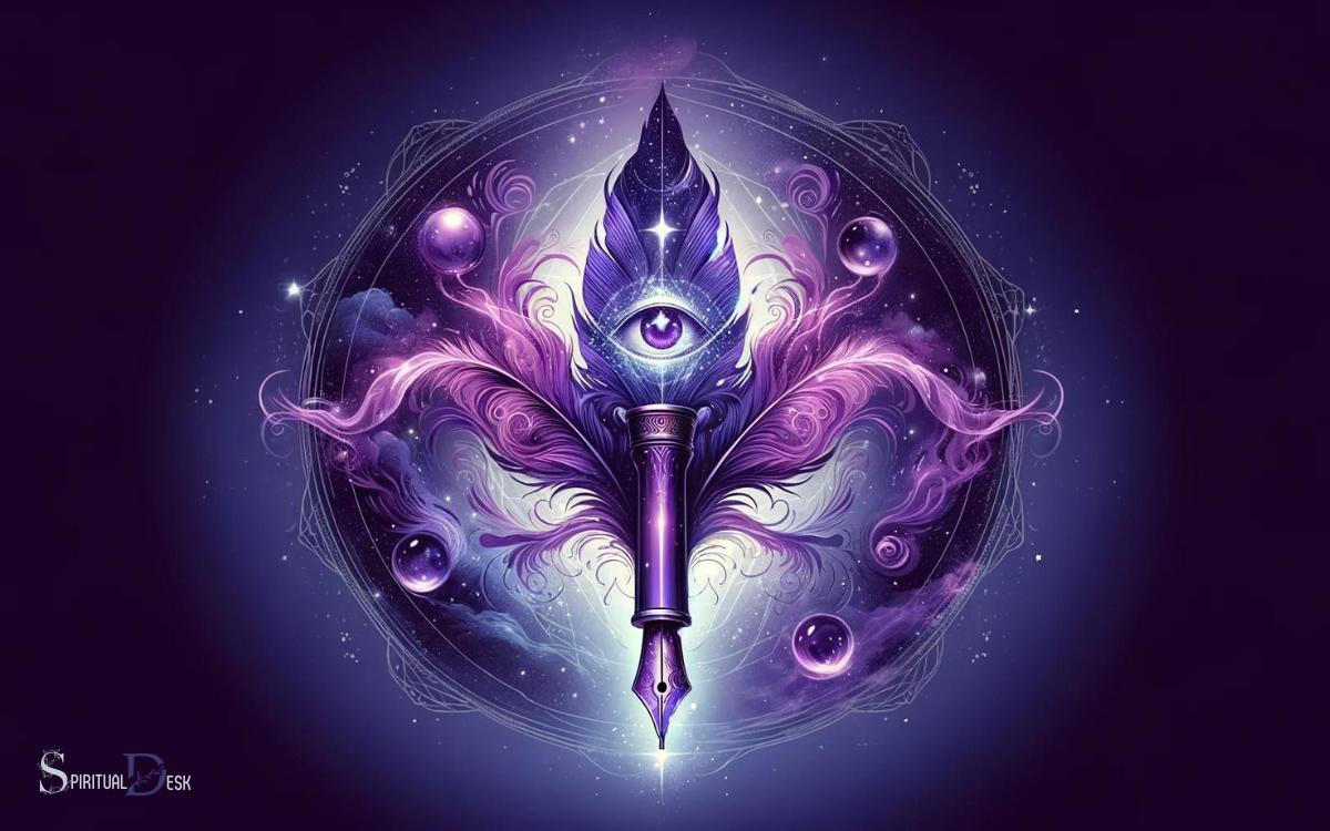 Purple Pen Intuition and Spiritual Connection