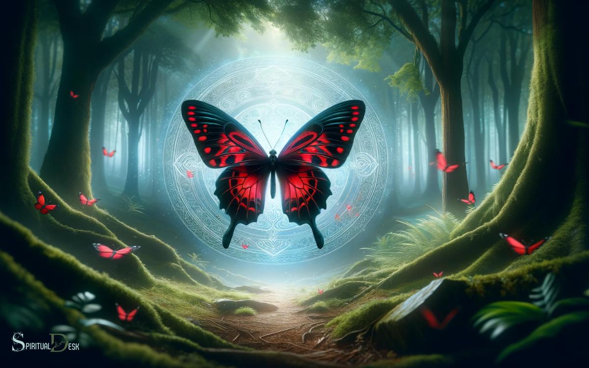The Red And Black Butterfly As A Spiritual Messenger