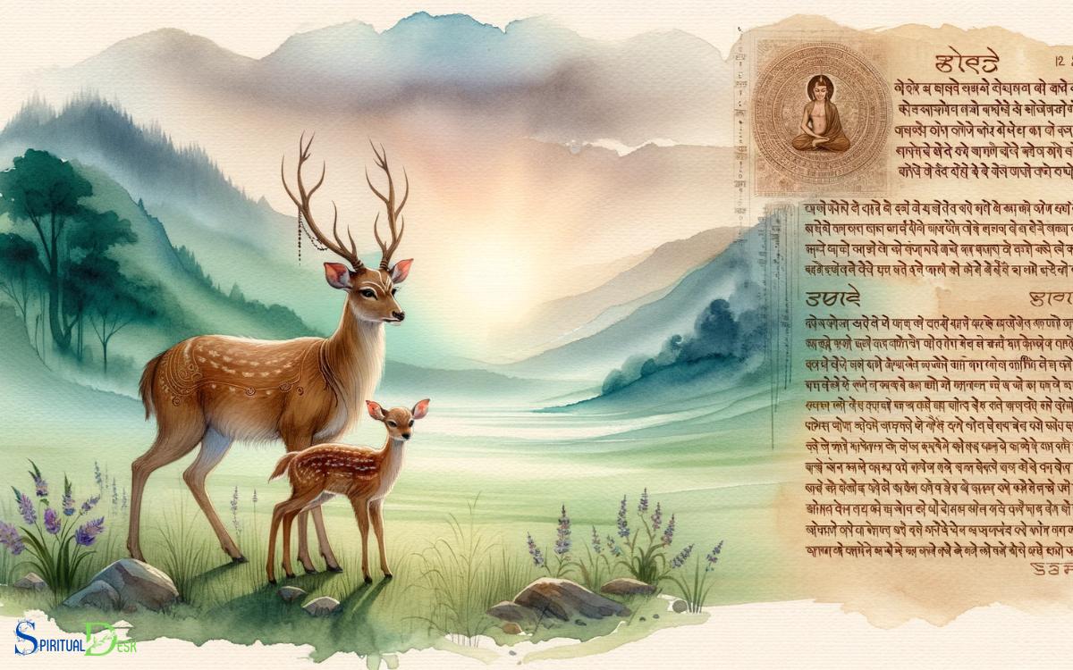 The Spiritual Connection Between A Mother Deer And Her Baby