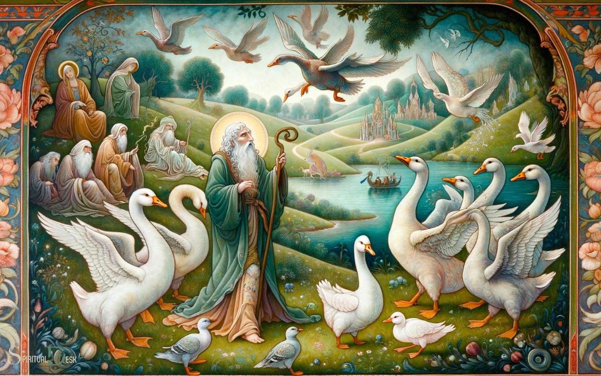 Geese as Messengers and Guides