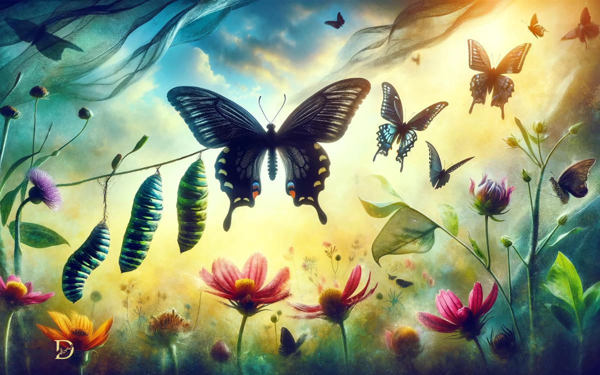 Spiritual Transformation Black Swallowtail Butterfly