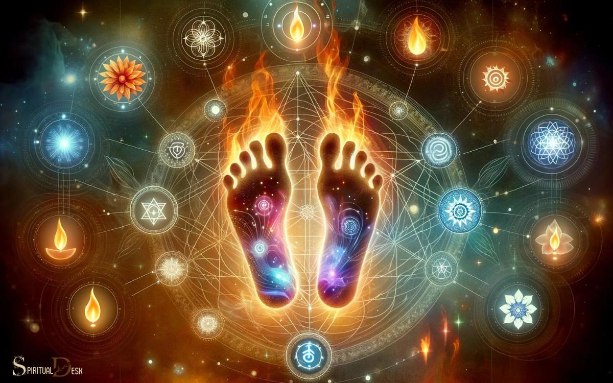 Symbolism in Spiritual and Metaphysical Practices Burning Feet