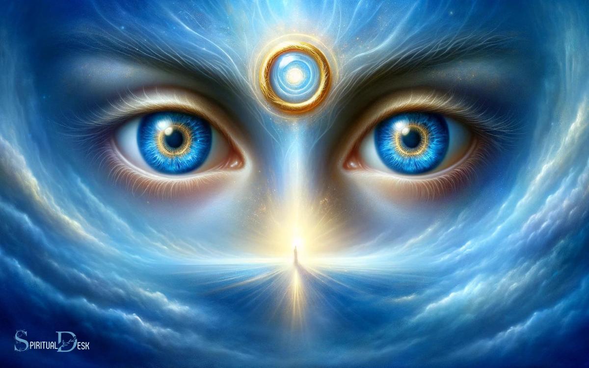 Blue Eyes with Gold Ring Spiritual Meaning