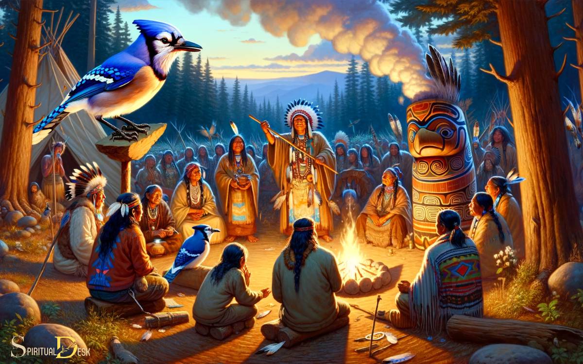Indigenous-Spiritual-Practices -The-Significance-Of-The-Blue-Jay-In-Healing-Rituals-And-Spiritual-Ceremonies