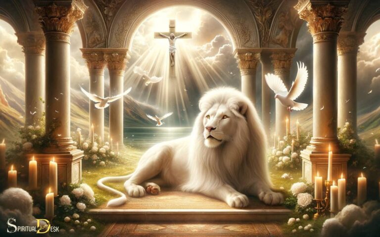 What Does A White Lion Symbolize Spiritually? Strength!